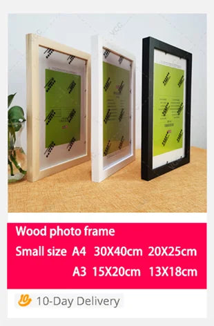 Custom Square Wood Photo Frame