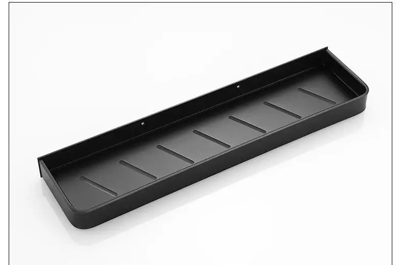 Bathroom Shelf Bath Shower Shelf Aluminum Black Bathroom Corner shelf Wall Mounted Black Aluminum Kitchen Storage holder