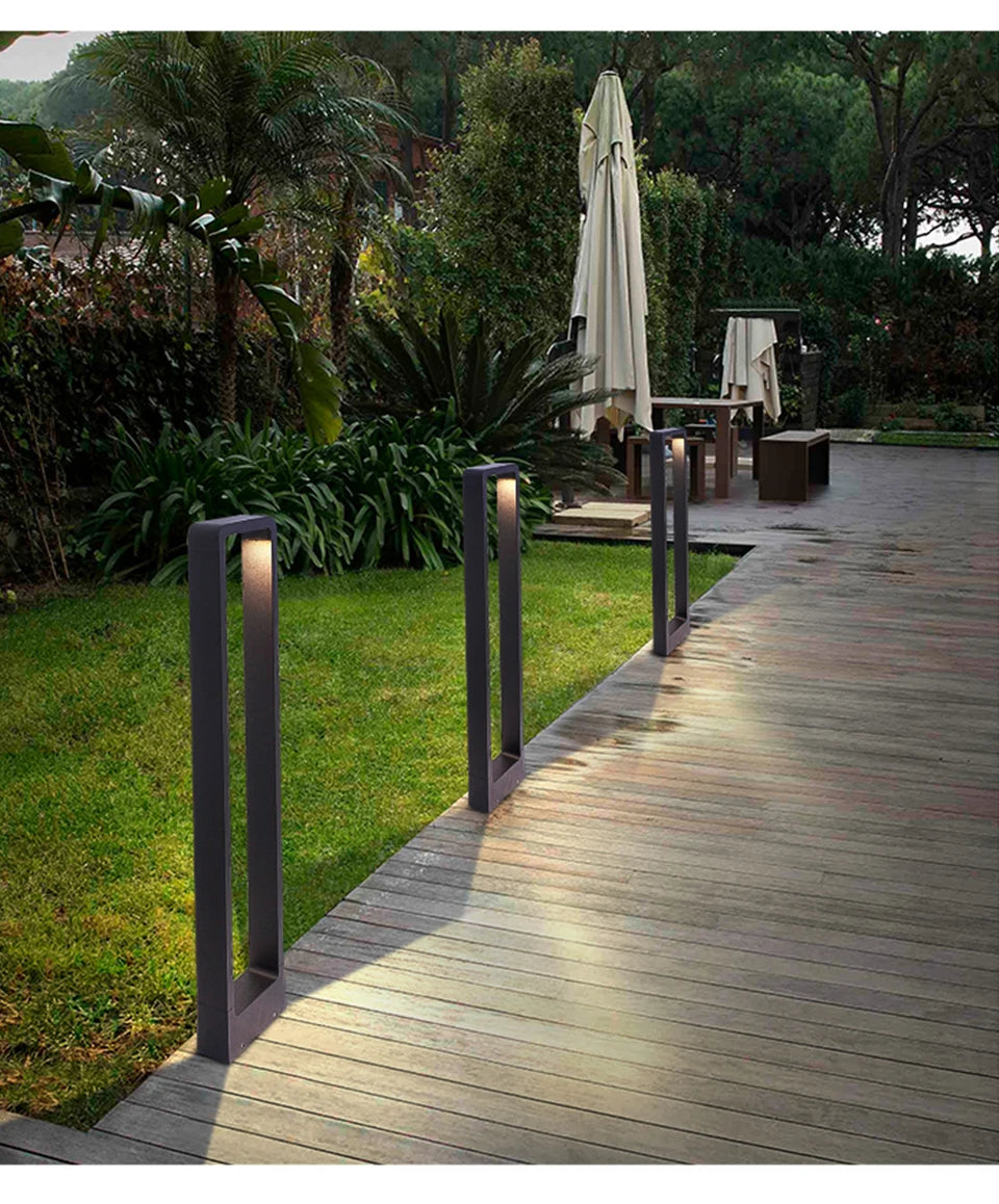 7W Aluminum LED Garden Bollard Lawn Light