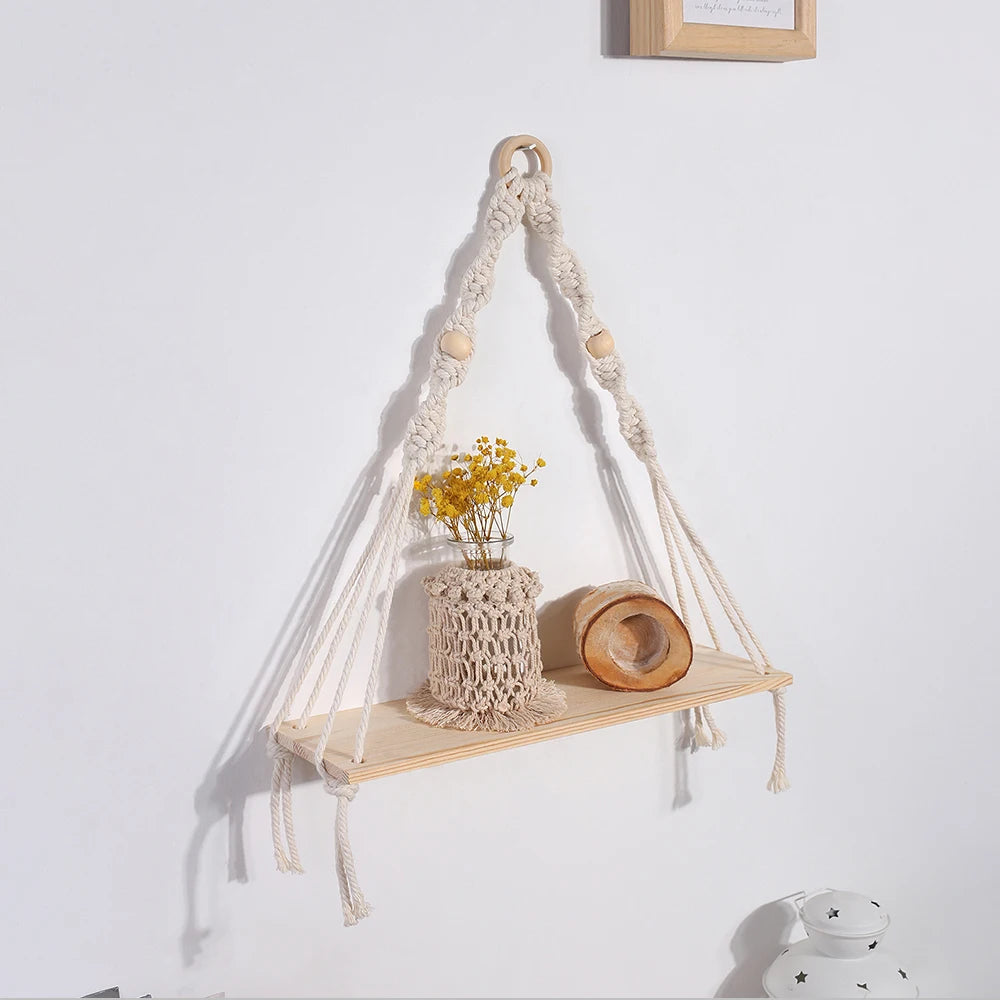 Macrame Wall Hanging Shelf