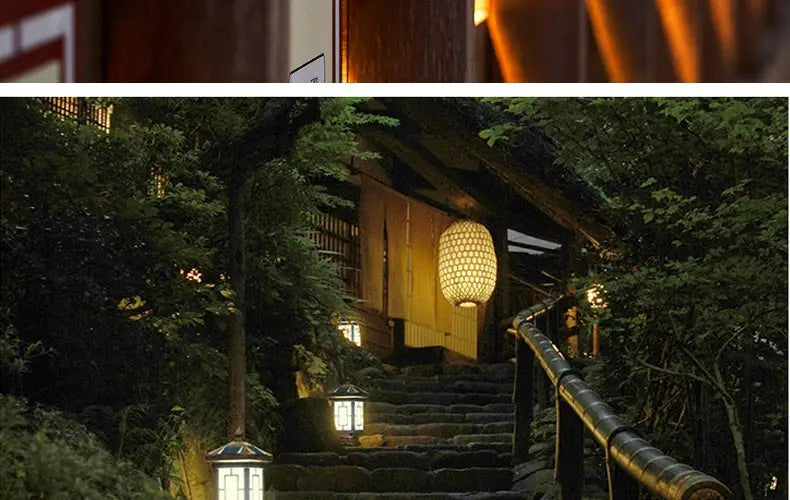Solar LED Light Outdoor Garden Decoration Column Lamp Waterproof Street