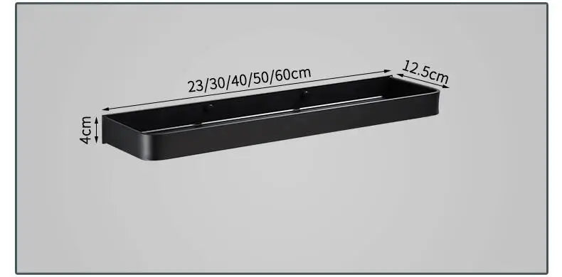 Bathroom Shelf Bath Shower Shelf Aluminum Black Bathroom Corner shelf Wall Mounted Black Aluminum Kitchen Storage holder