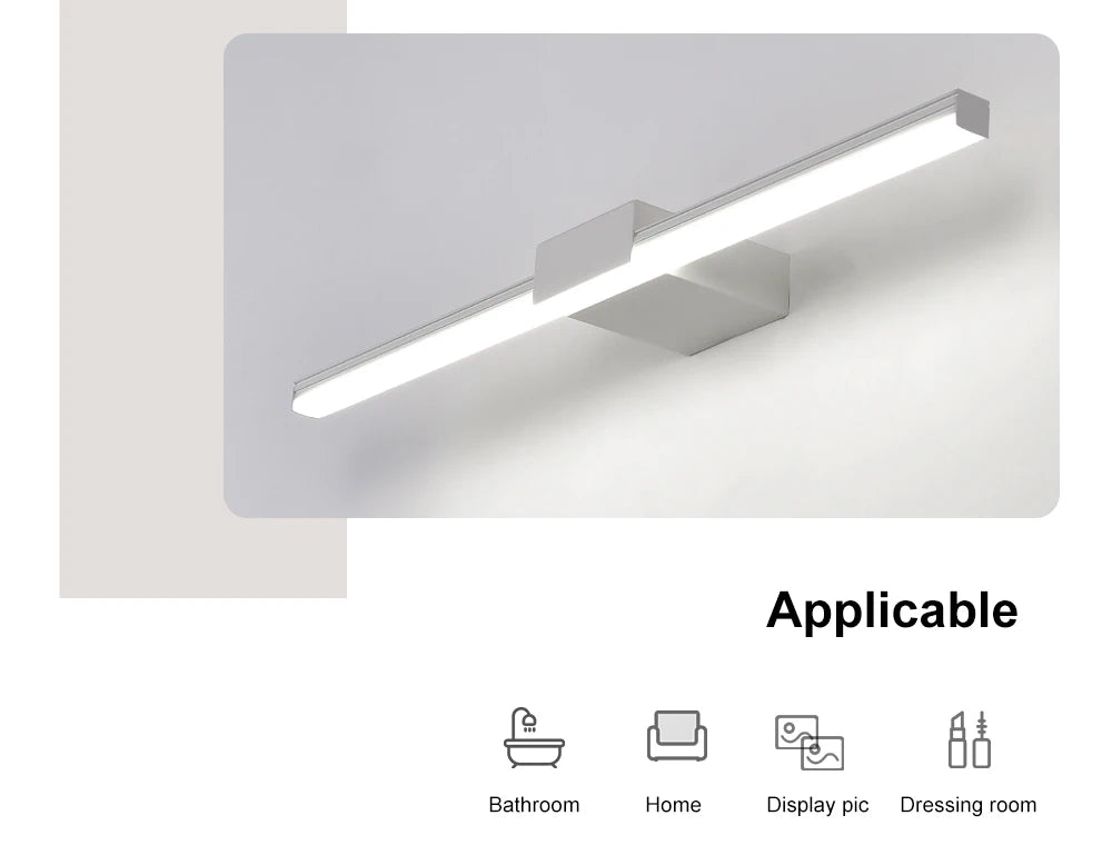 Aluminum LED Vanity Mirror Light