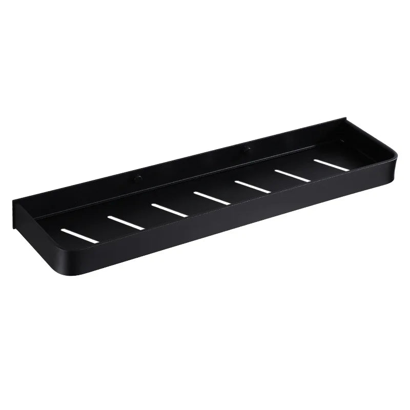 Bathroom Shelf Bath Shower Shelf Aluminum Black Bathroom Corner shelf Wall Mounted Black Aluminum Kitchen Storage holder