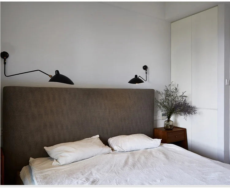 Industrial Dawn Spider Serge Mouille Wall Lamp with Swtich LED Designer