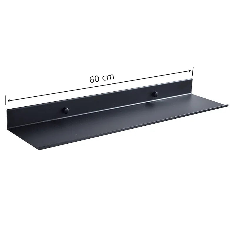 Matte Black Floating Wall Shelf