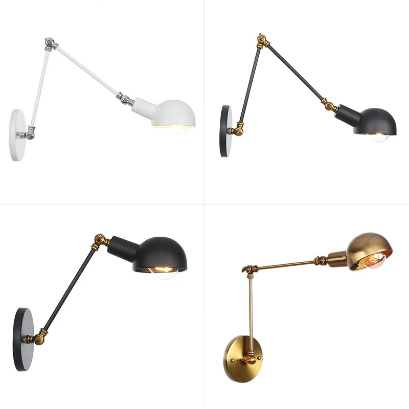 Industrial Swing Arm Reading Wall Lamp