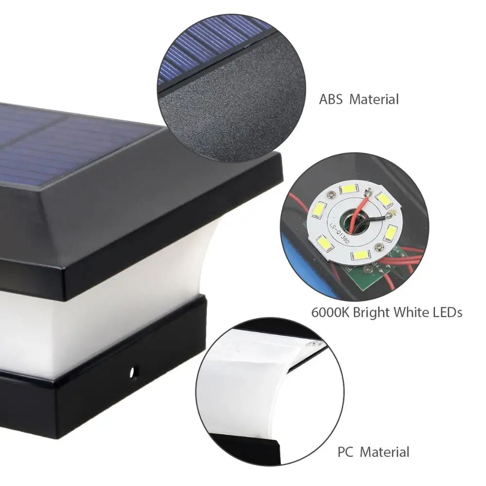 Solar Post Cap Light Set of 2