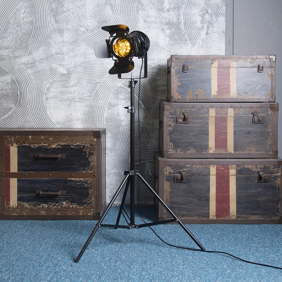 Industrial Retro Tripod Floor Lamp