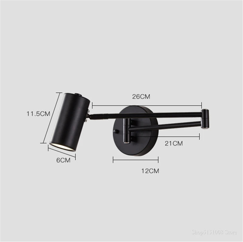 Foldable LED Bedroom Wall Light