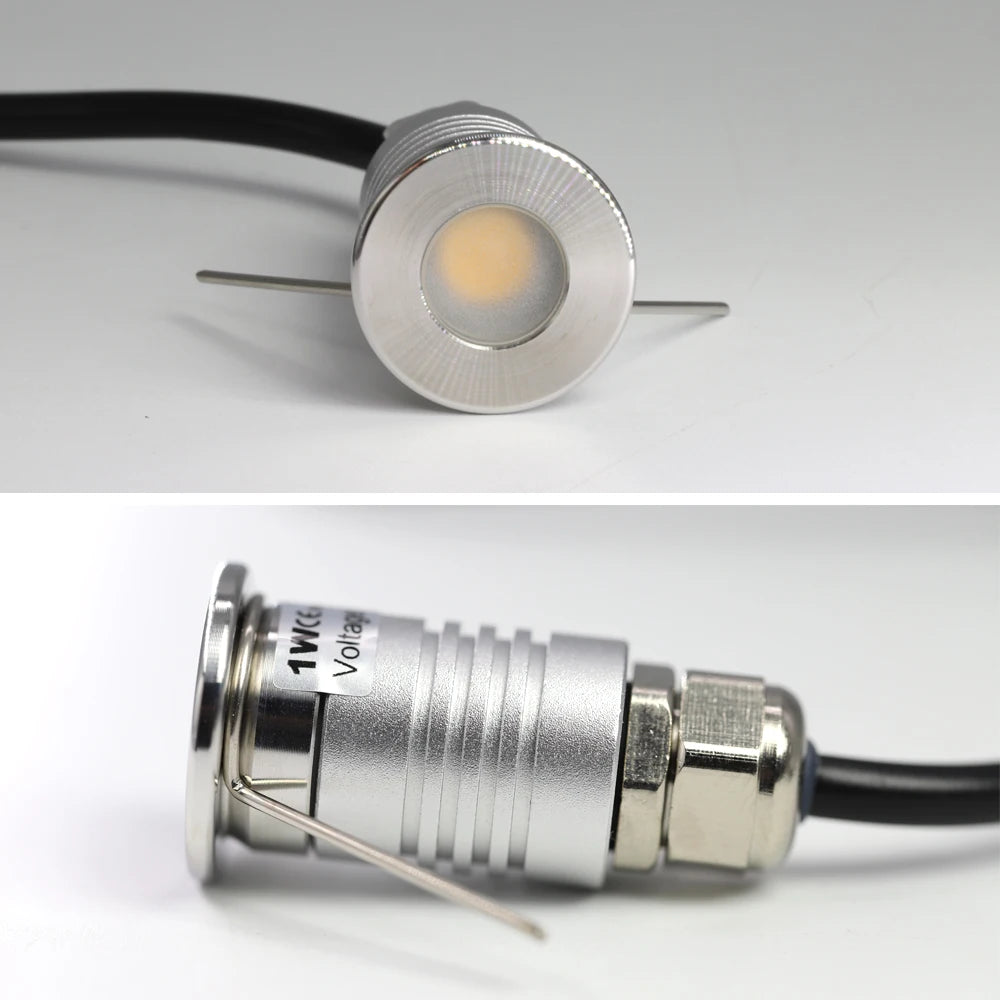 1W Mini LED Underground Light IP67 Waterproof Inground Lamp 12V Outdoor