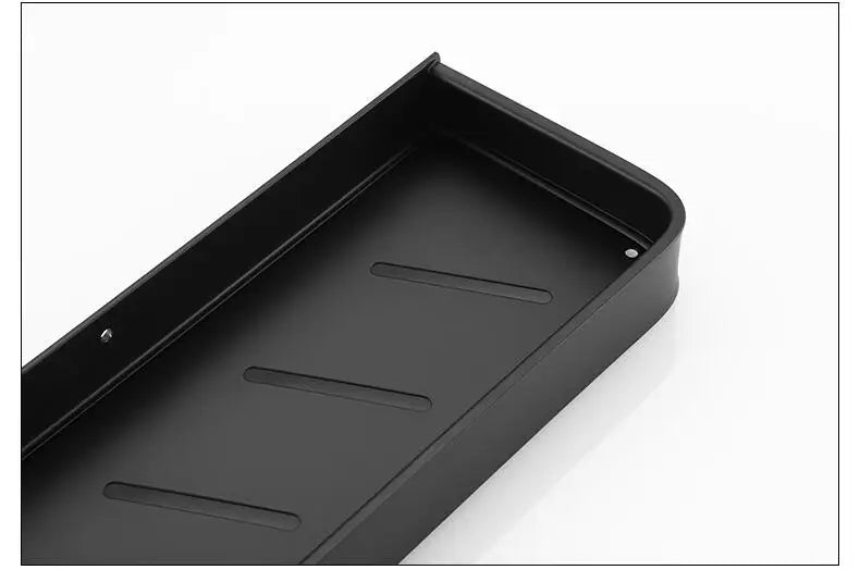 Bathroom Shelf Bath Shower Shelf Aluminum Black Bathroom Corner shelf Wall Mounted Black Aluminum Kitchen Storage holder
