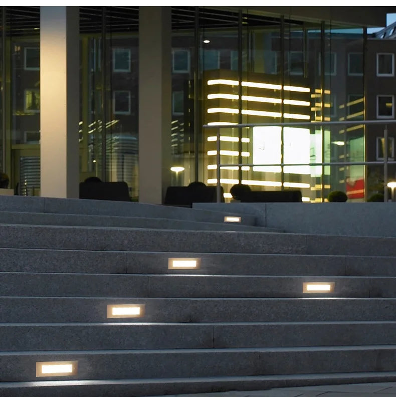 Recessed LED Stair Step Light