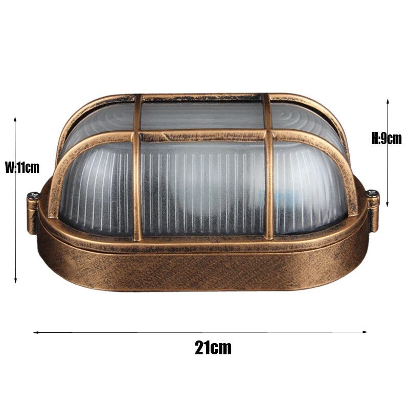 Retro Waterproof Outdoor Wall Lantern