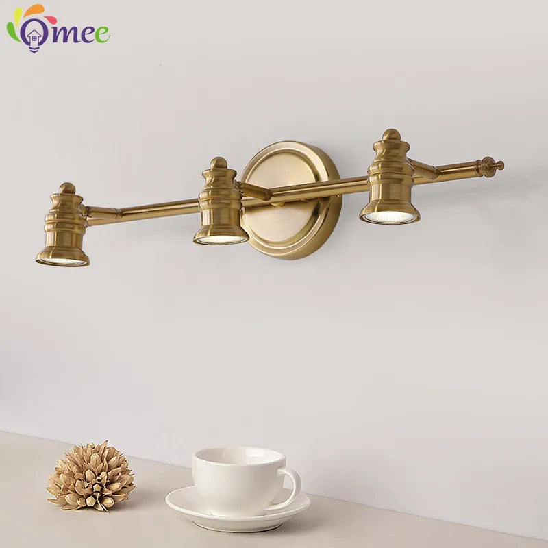 Vintage Bronze Vanity Mirror Light