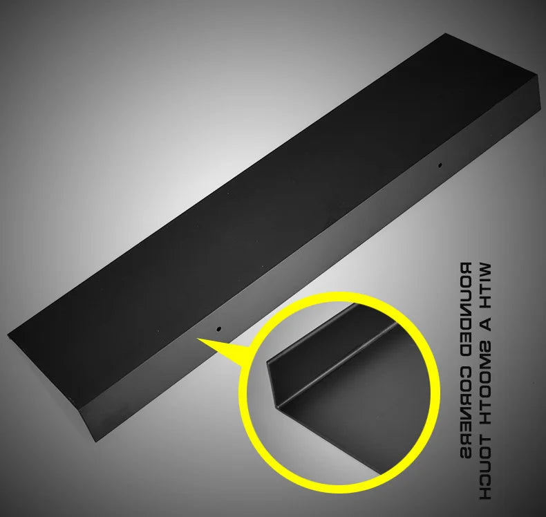 Matt Black Bathroom Wall Shelf