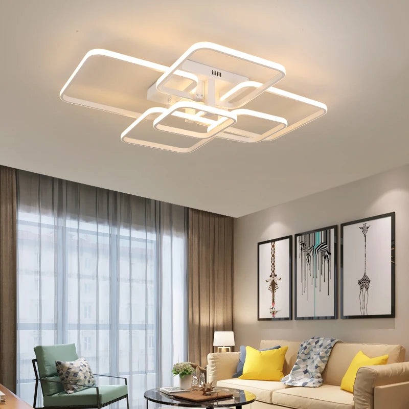 Black and White Modern Ceiling Chandelier