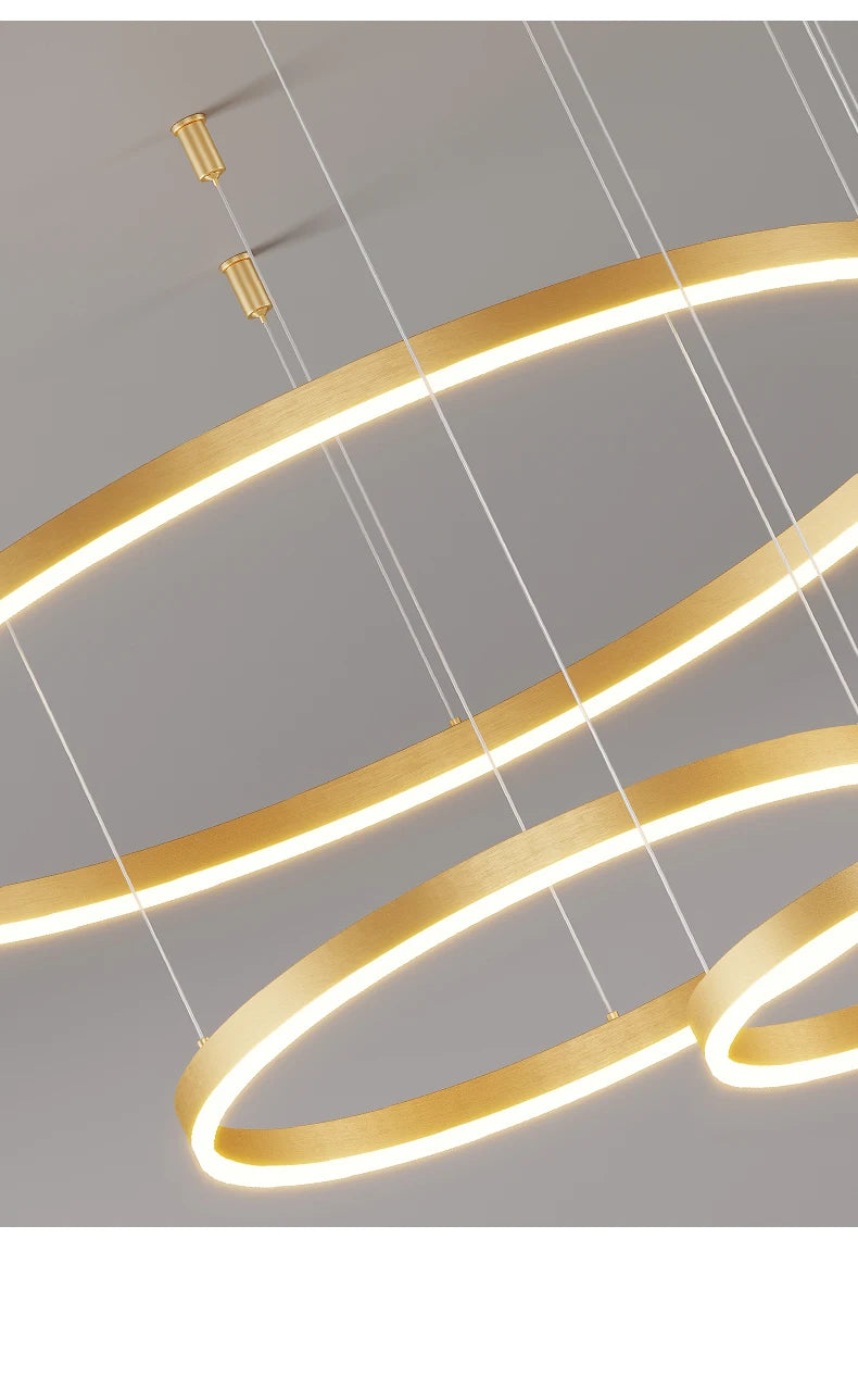 Modern Circular Ring LED Chandelier