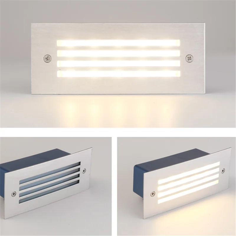 Recessed LED Stair Step Light