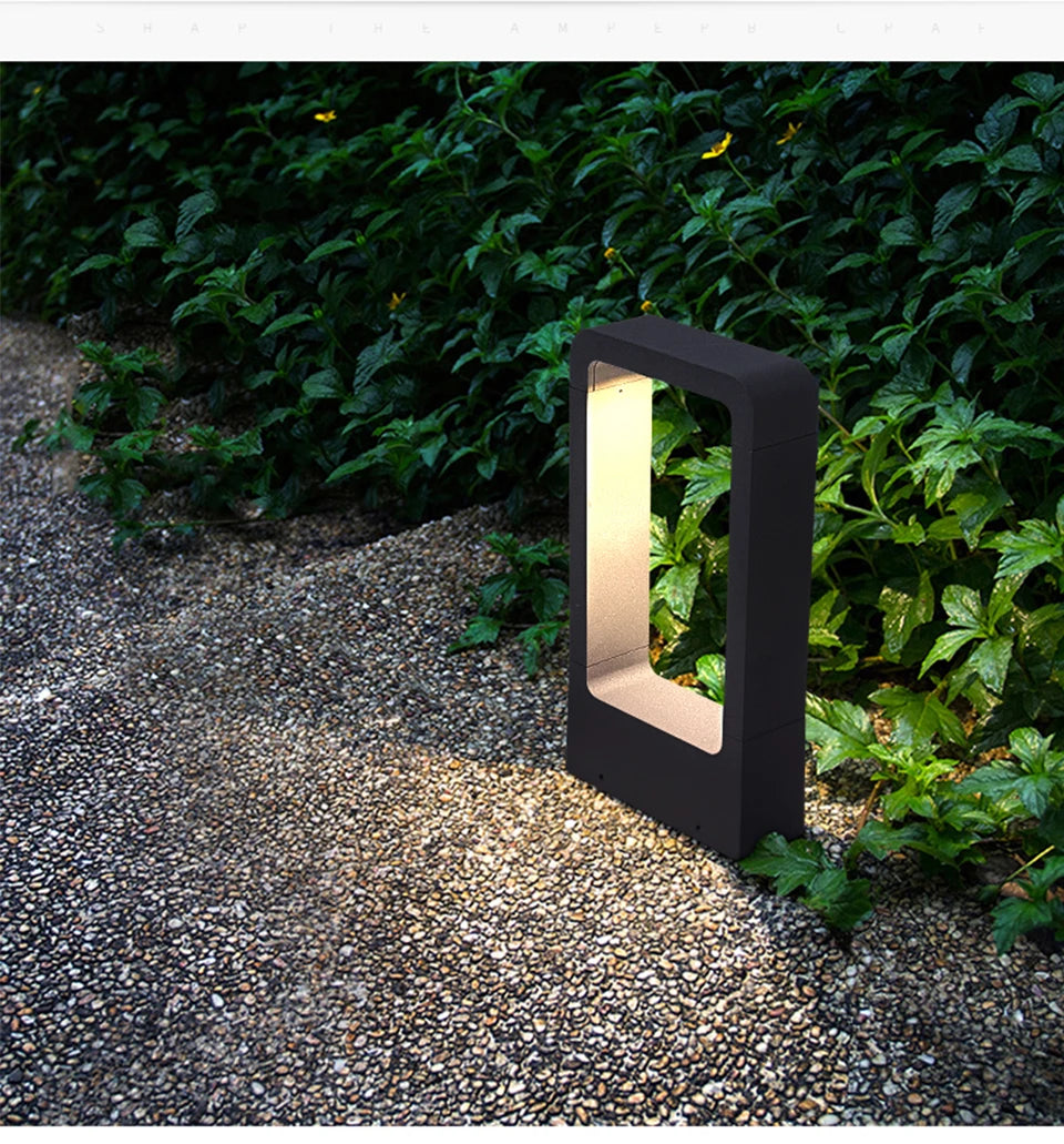 7W Aluminum LED Garden Bollard Lawn Light
