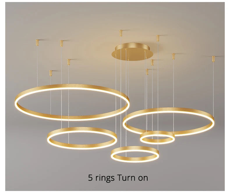 Modern Circular Ring LED Chandelier