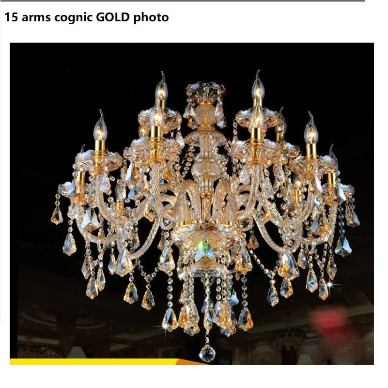 Modern Crystal Led Chandelier Cognic/TR GOLD/Silver K9 Large