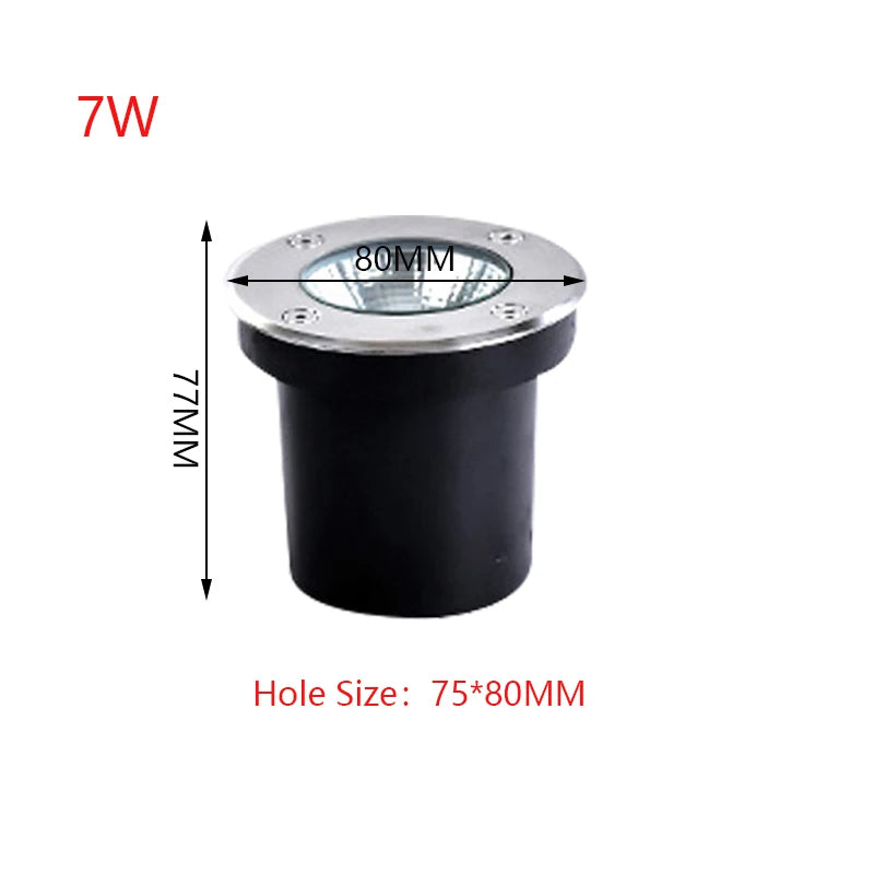 Waterproof Led Light Garden Underground 3W 5W 10W 15W IP67 Outdoor