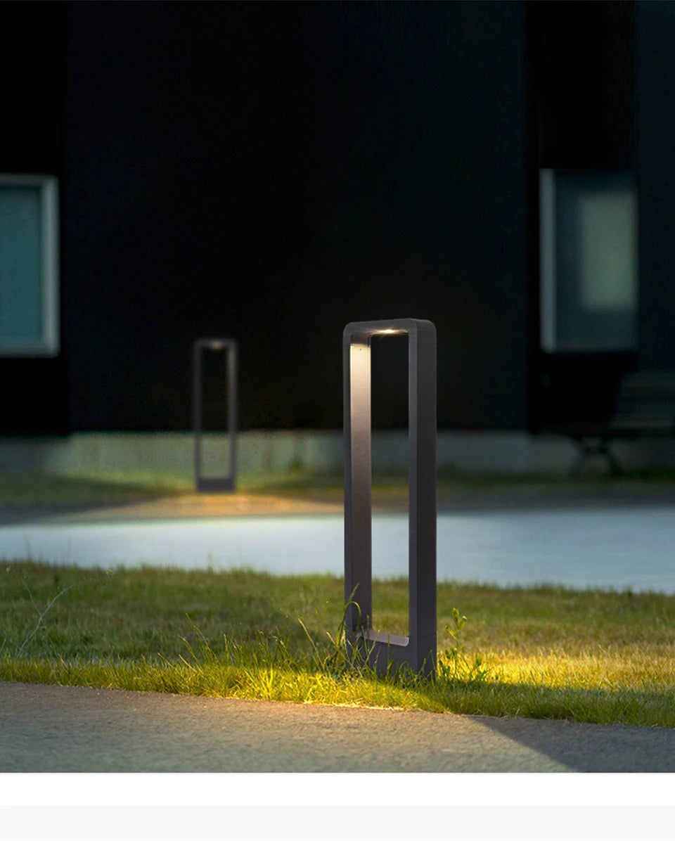 7W Aluminum LED Garden Bollard Lawn Light