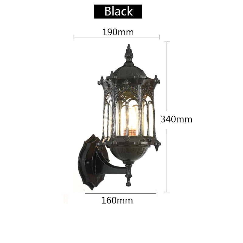 Antirust Retro Outdoor Wall Lantern