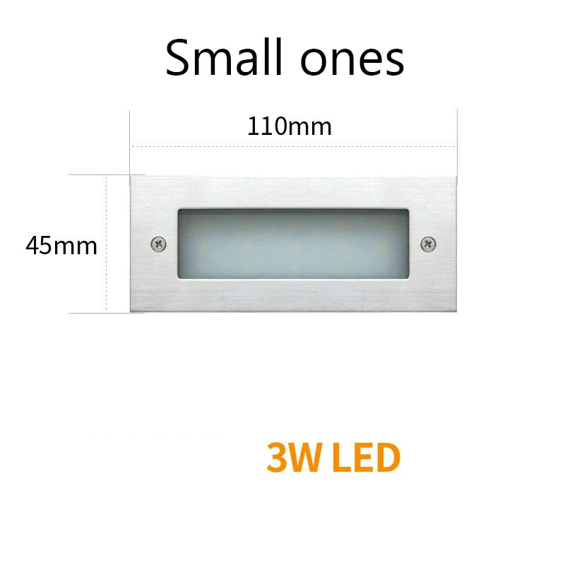LED Deck Step Light 3W 4W Underground Lamp Recessed Stair Paitio