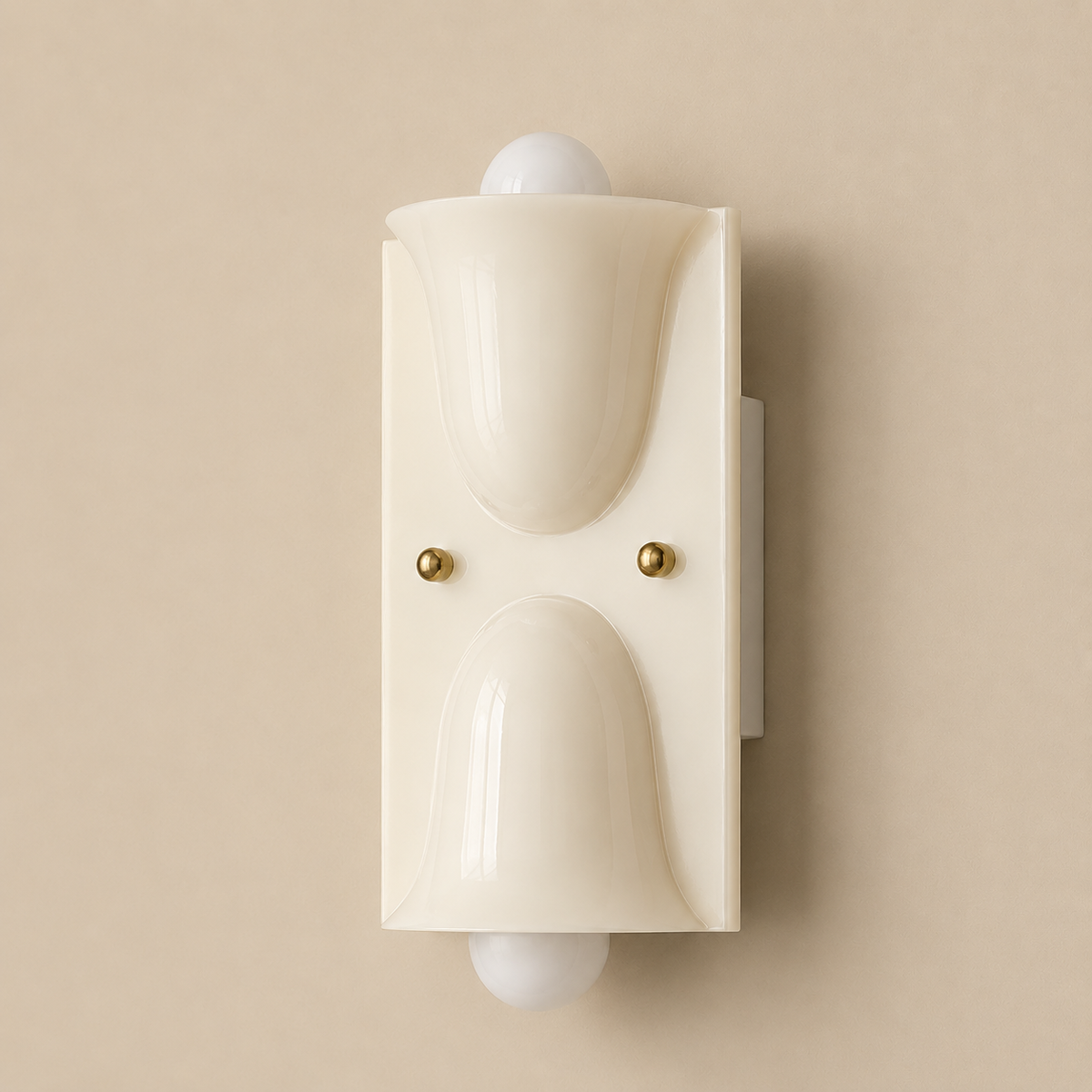 Sculptural Resin Up and Down Wall Sconce, Organic Glow