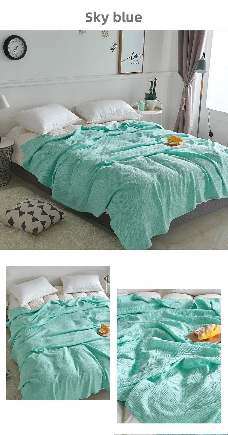Cotton Gauze Knit Blanket
