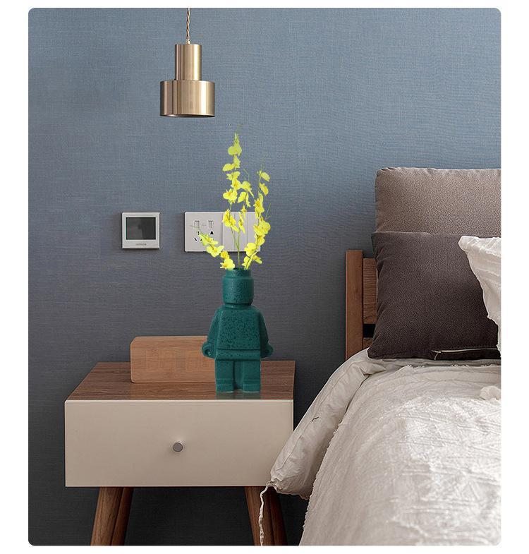 Nordic Ceramic Robot Vase