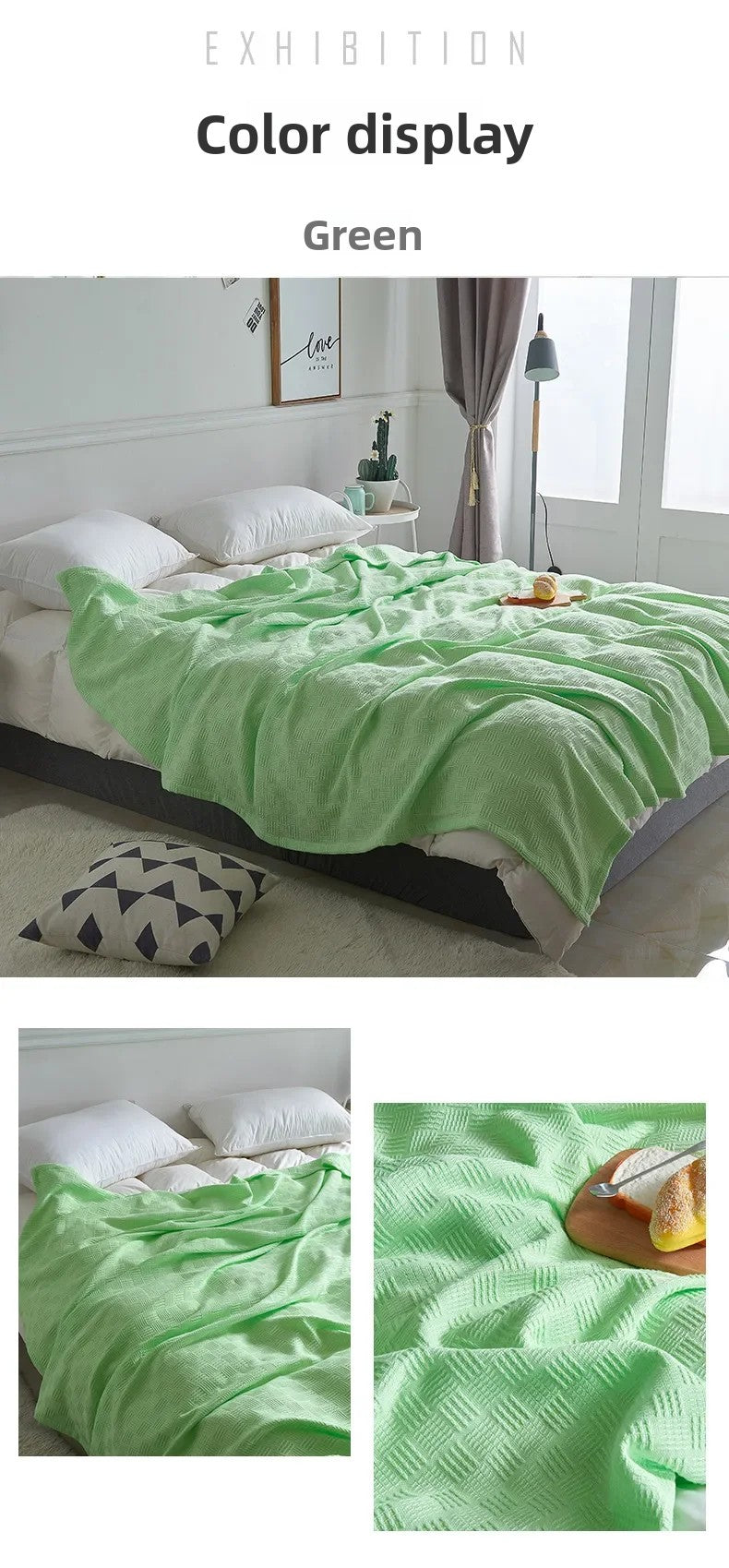 Cotton Gauze Knit Blanket