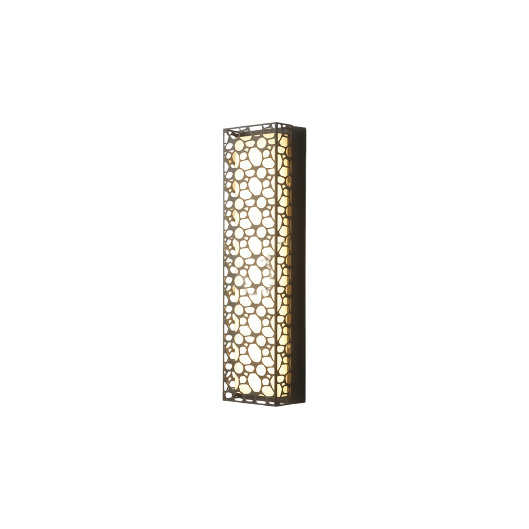 Pebble Cut Outdoor Sconce, Aluminum Up and Down Wall Light
