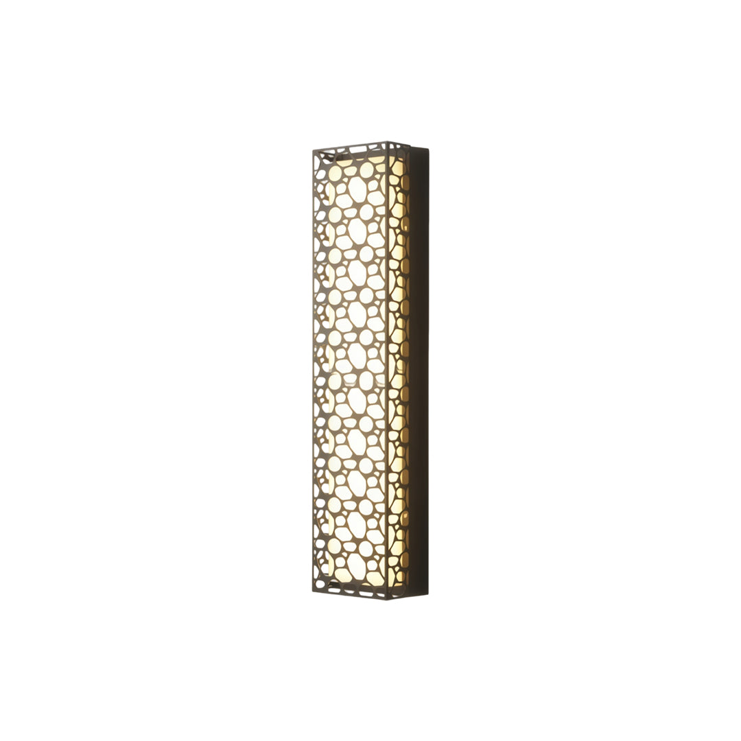 Pebble Cut Outdoor Sconce, Aluminum Up and Down Wall Light