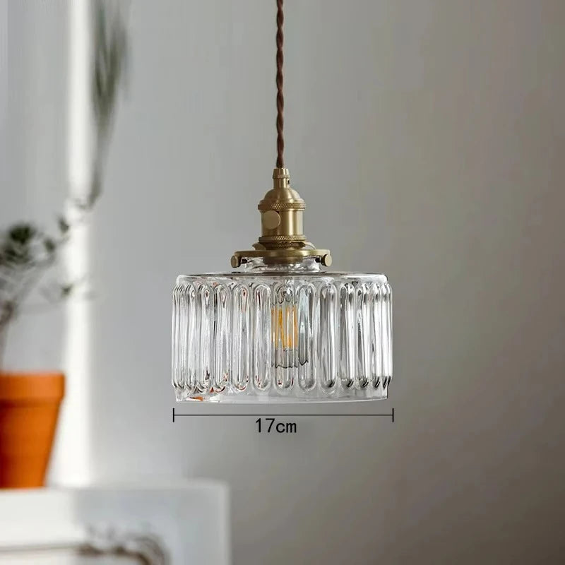 Nordic Green Glass Pendant Light