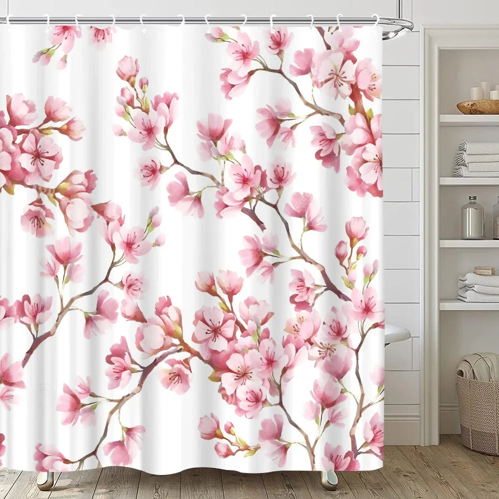 Japanese Sakura Shower Curtain