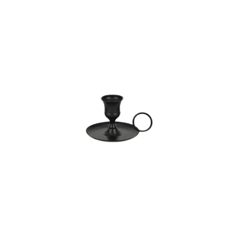Metal Chamberstick Candle Holder