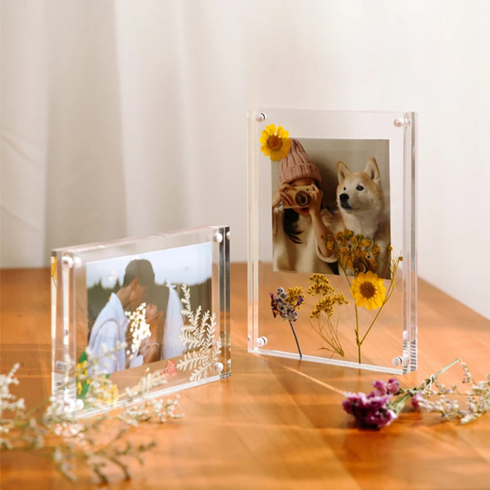 Clear Acrylic Magnetic Photo Block