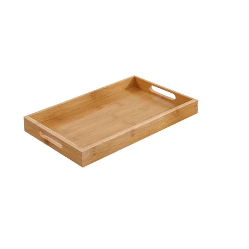 Bamboo Serving Tray With Handles