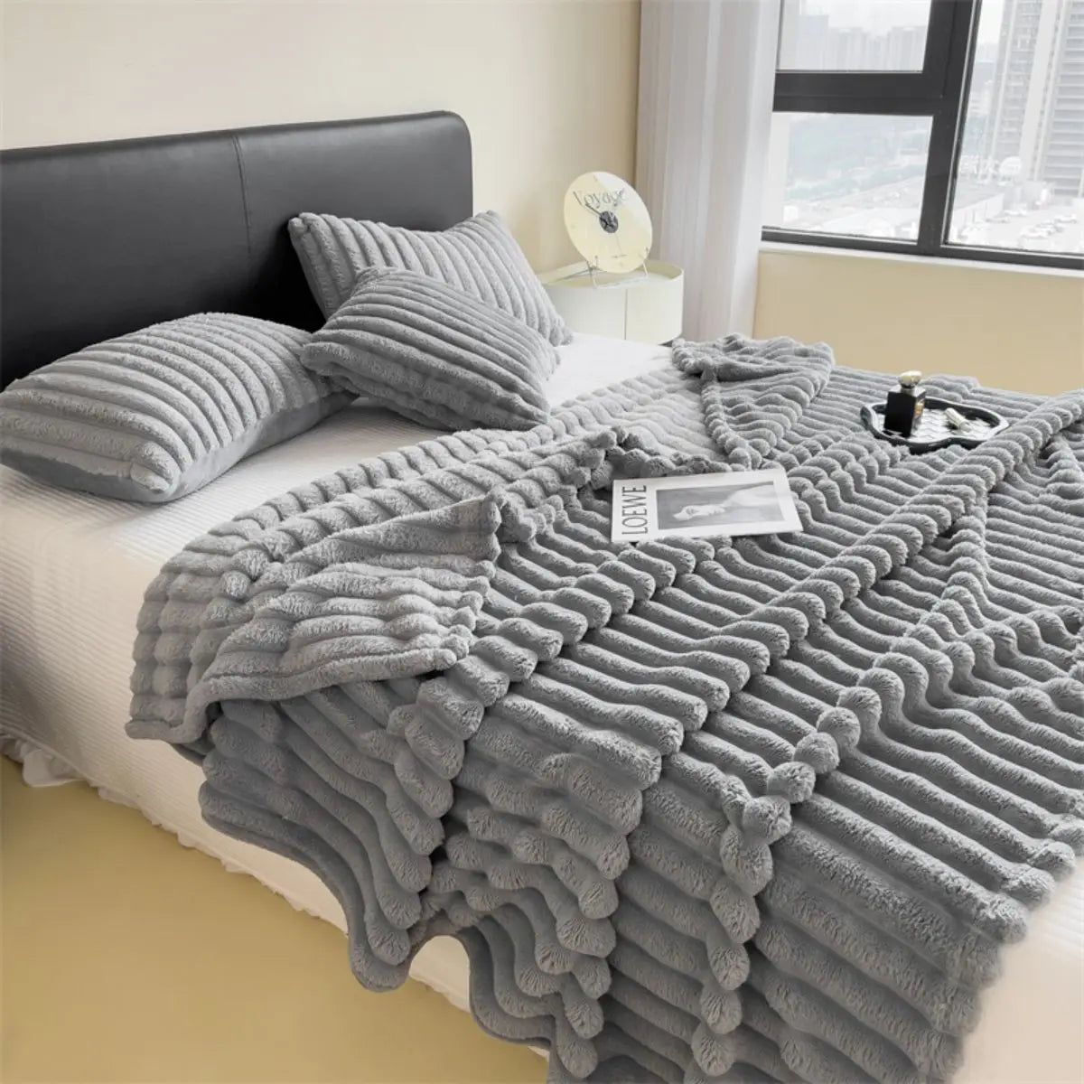 Striped Multipurpose Throw Blanket