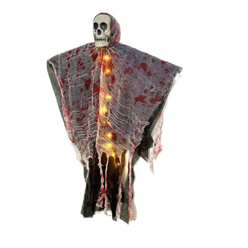 Hanging Bloody Skull with LED Light
