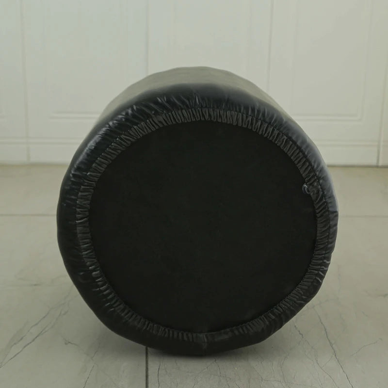 Stretch PU Leather Ottoman Cover
