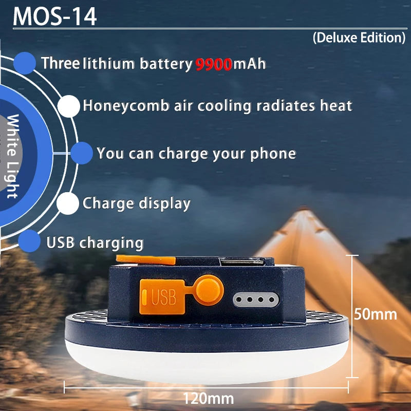 Tent Light Rechargeable Lantern Portable Emergency Night Market Light