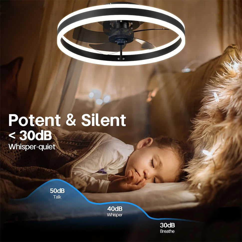 Silent Dimmable LED Ceiling Fan