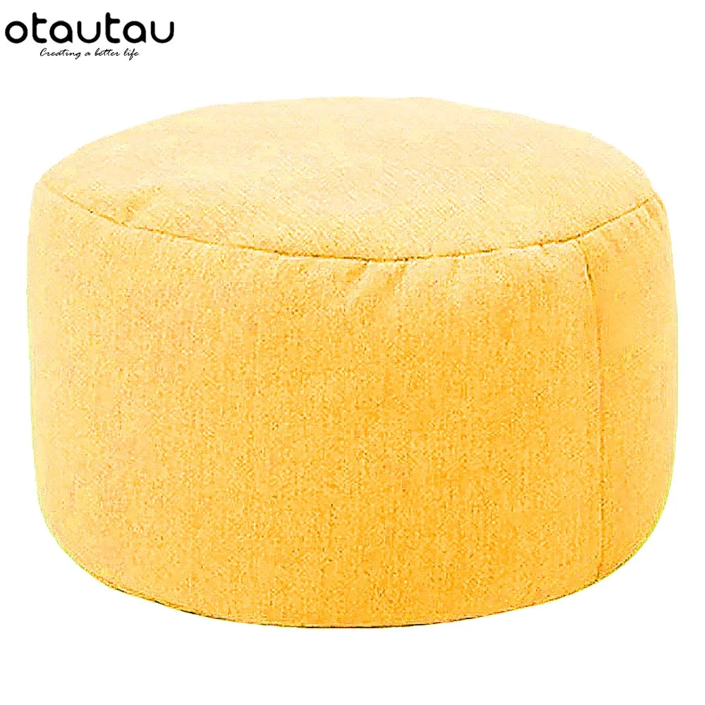 Linen Bean Bag Pouf