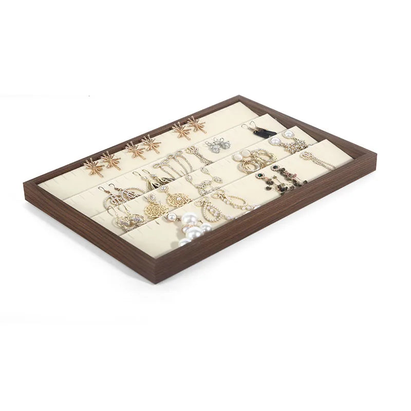 Walnut Jewellery Display Organiser Tray