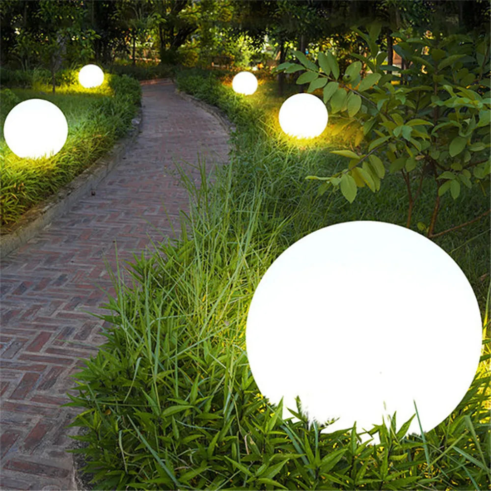 Waterproof LED Garden Ball Light Rechargeable Landscape Lighting Lawn Lamps for Outdoor Party Wedding Bar Garden