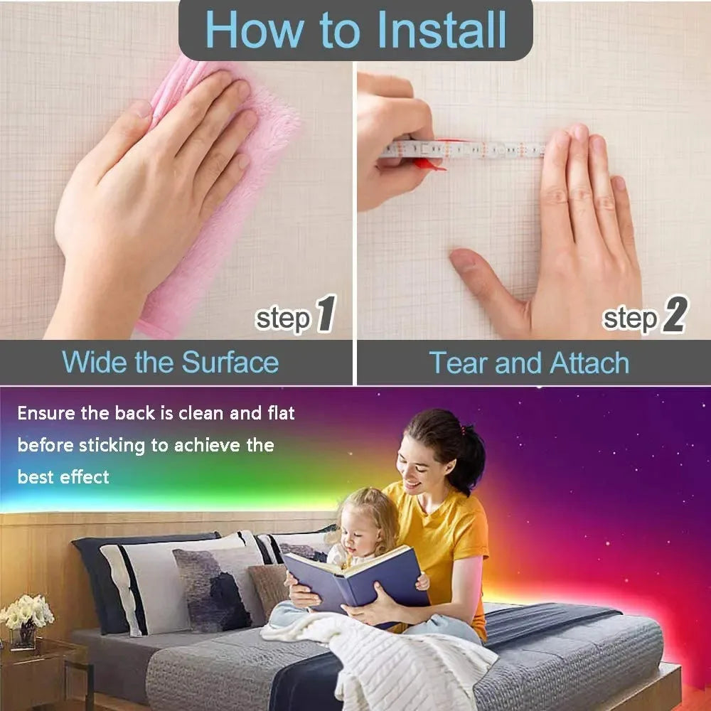 RGB USB LED Strip with Remote